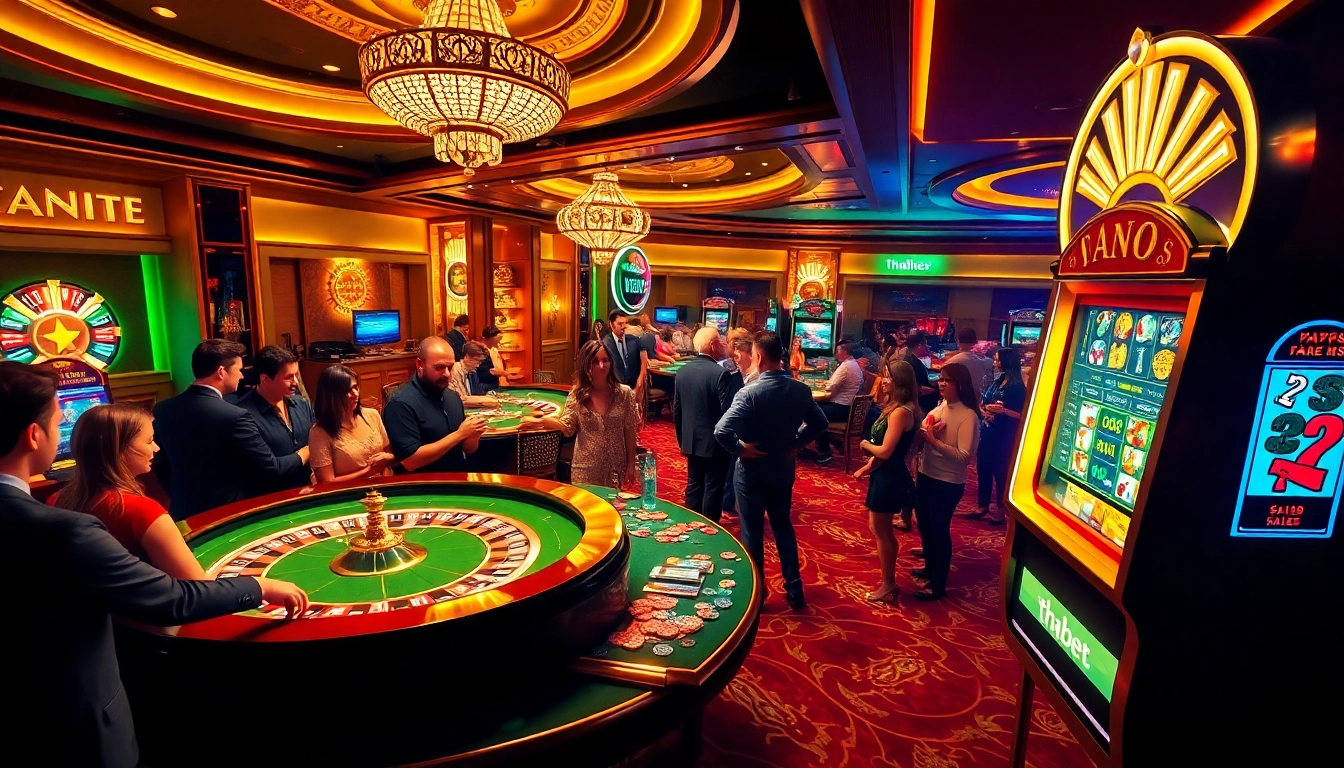 Experience the excitement of gaming at https://thabet.vegas/ with a vibrant casino scene full of action.