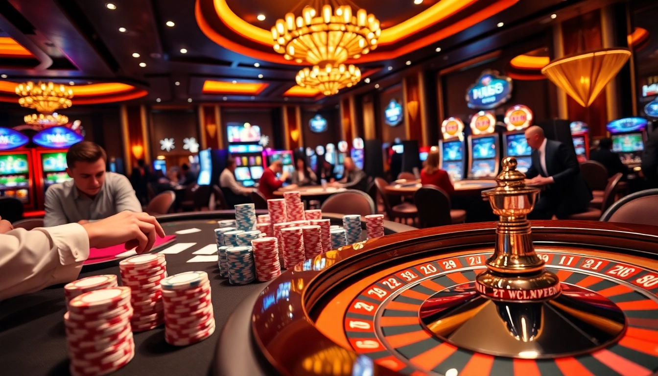 Experience high-stakes gambling excitement with link vào mu88 at a professional casino setting.