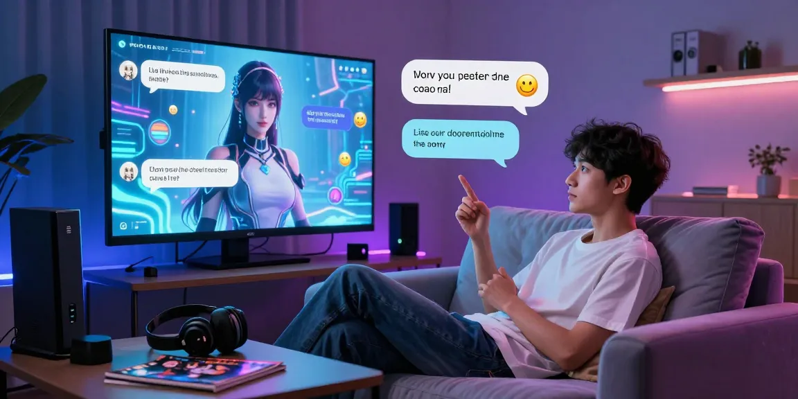 Engaging hentai ai chat experience with a virtual character and user interaction.